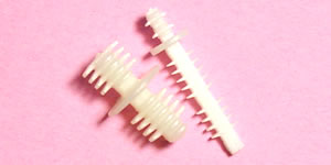 Ribbed Clips - Nylon, Double Ended